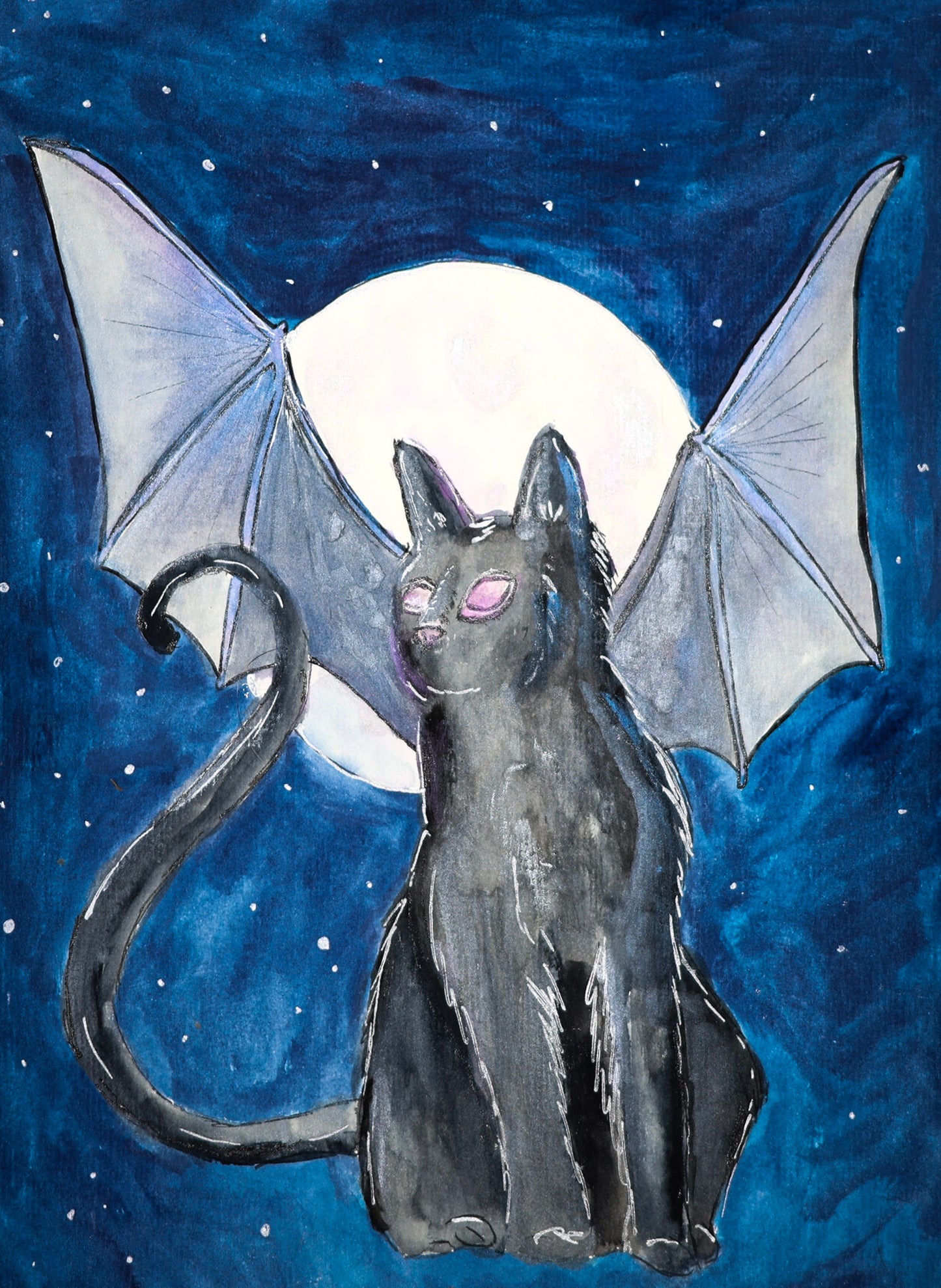 Cat Bat - 8.5 x 11"